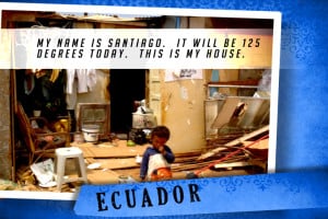 This is my House in Ecuador Blue | Shelter The World