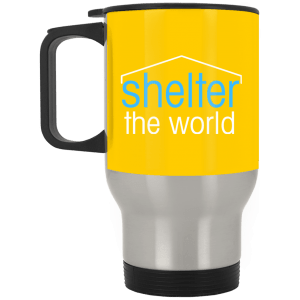 Silver Stainless Travel Mug for CHARITY