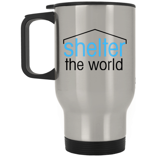 Silver Stainless Travel Mug for CHARITY