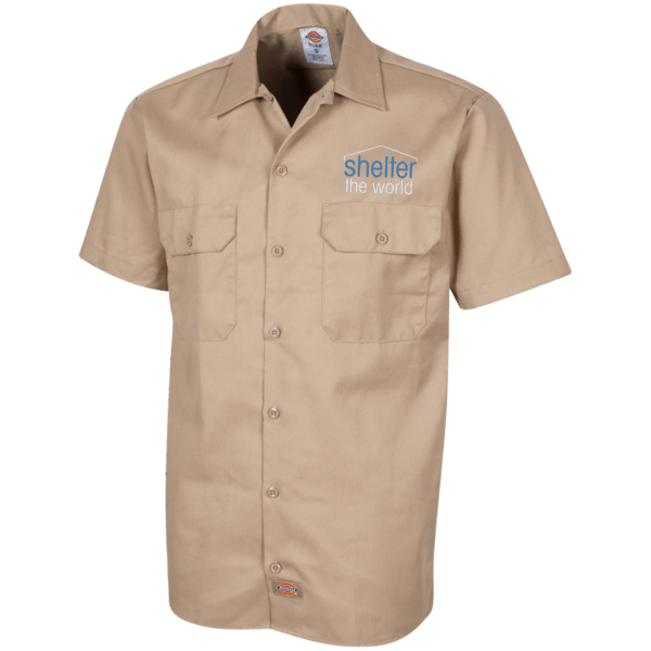 dickies mens short sleeve workshirt